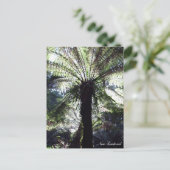 Fern Tree, Neuseeland, einheimische Natur Postkarte (Stehend Vorderseite)