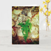 Fern- und Geodes-Jede Anlässe Karte (Gelbe Blume)