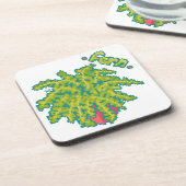 Fern, varen Pixelart, Pixel Art Getränkeuntersetzer (Linke Seite)