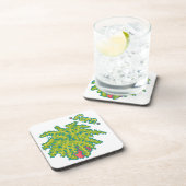 Fern, varen Pixelart, Pixel Art Getränkeuntersetzer (Rechte Seite)