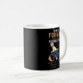 Fern wie Reiten Radfahrer Funny Kaffeetasse (VorderseiteRechts)