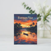 Fernan-Vaz-Lagune Gabun Postkarte (Stehend Vorderseite)