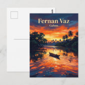Fernan-Vaz-Lagune Gabun Postkarte (Vorne/Hinten)
