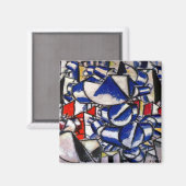 Fernand Leger Contrast of Forms Magnet (Vorderseite/Rückseite)