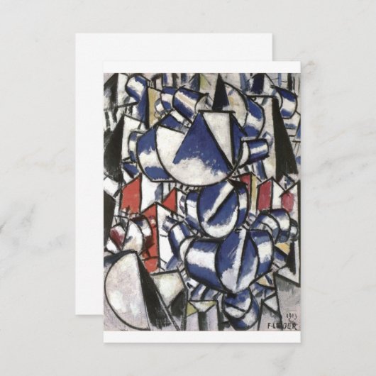 Fernand Leger Contrast of Forms Save The Date (Vorne/Hinten)