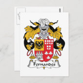 Fernandes Familienwappen Postkarte (Vorne/Hinten)