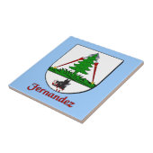 Fernandez Family Shield Decorative Tile Fliese (Seite)