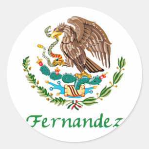 Fernandez Mexican National Siegel Runder Aufkleber