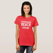 Fernandina Beach Florida Surfing T - Shirt (Vorne ganz)
