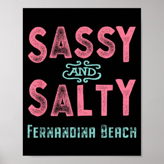 Fernandina Beach Florida Sy und Salzig Poster (Vorne)