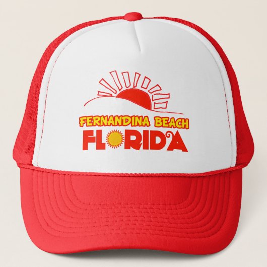 Fernandina Strand, Florida Truckerkappe (Vorderseite)