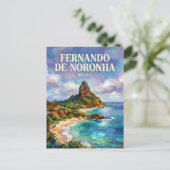 Fernando de Noronha Brasilien Postkarte (Stehend Vorderseite)