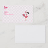 Fernando-Flamingo Visitenkarte (Vorne/Hinten)