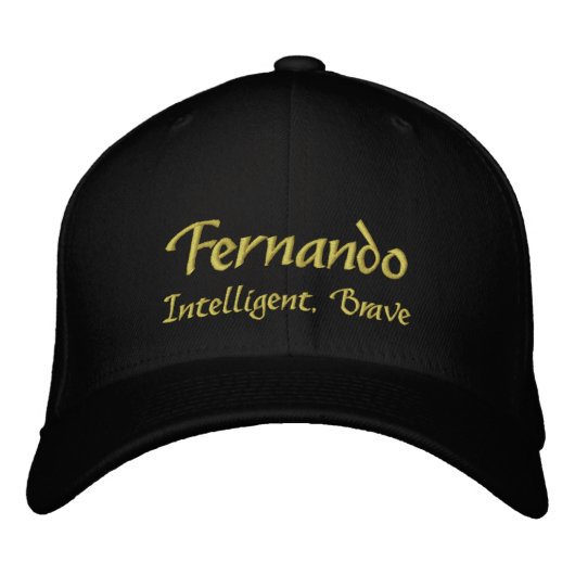 Fernando Name Cap / Hat Bestickte Baseballkappe (Vorderseite)