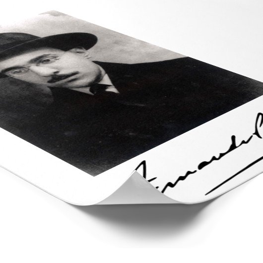 Fernando Pessoa Poster (Ecke)