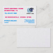 Fernansicht-Geschäfts-Karten Visitenkarte (Vorne/Hinten)