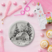 Fernbarschskizze I Pappteller (Party)