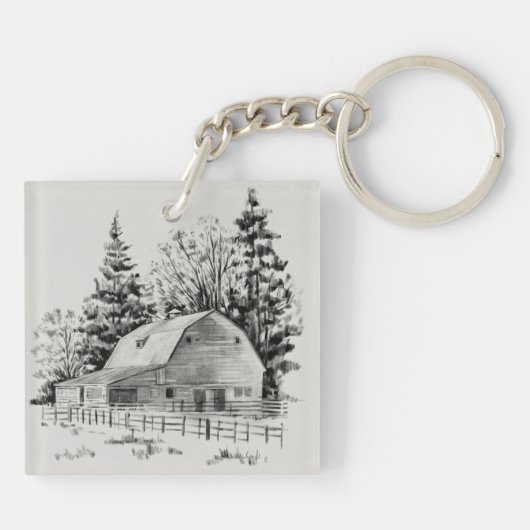 Fernbarschskizze I Schlüsselanhänger (Rückseite)