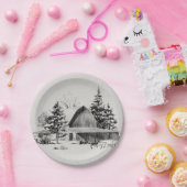 Fernbarschskizze II Pappteller (Party)