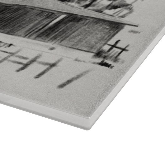 Fernbarschskizze II Schneidebrett (Ecke)