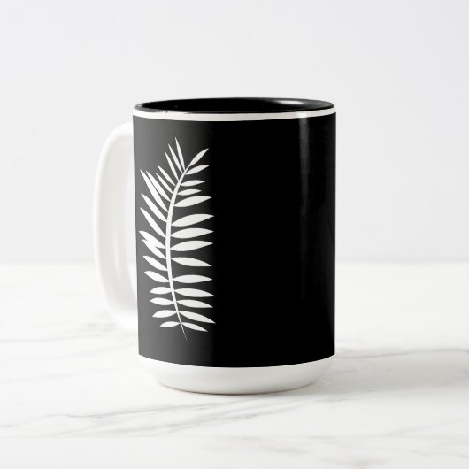 Fernbaum Zweifarbige Tasse (Vorderseite Links)