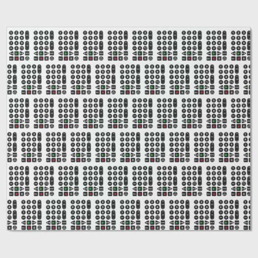 Fernbedienung mit VCR-Taste Geschenkpapier (Flach)