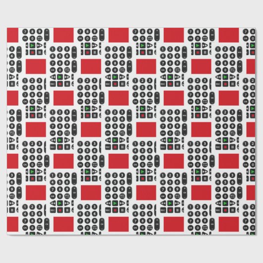 Fernbedienung mit VCR-Taste Geschenkpapier (Flach)
