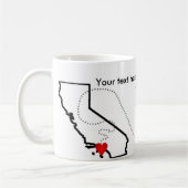 Fernbeziehung-bewegendes weggeschenk. CA-Ny Kaffeetasse (Links)