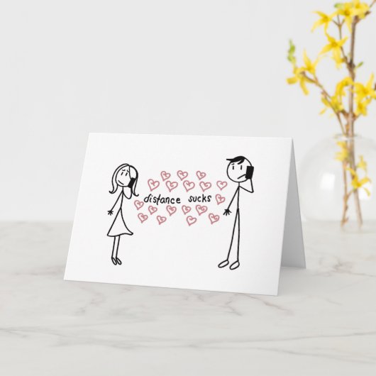 Fernbeziehung Karte (Gelbe Blume)