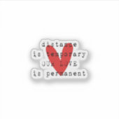 Fernbeziehung LDR Aufkleber (Vorderseite)