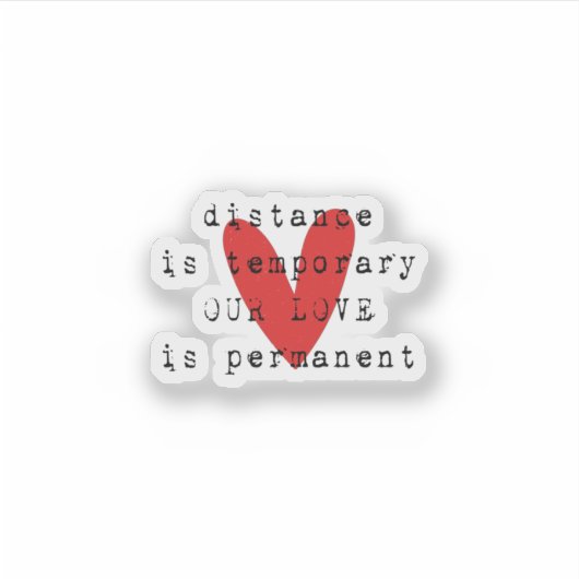 Fernbeziehung LDR Aufkleber (Vorderseite)