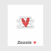 Fernbeziehung LDR Aufkleber (Blatt)