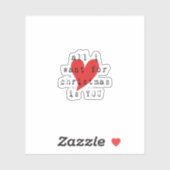 Fernbeziehung LDR Aufkleber (Blatt)