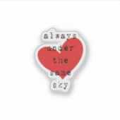 Fernbeziehung LDR Aufkleber (Vorderseite)