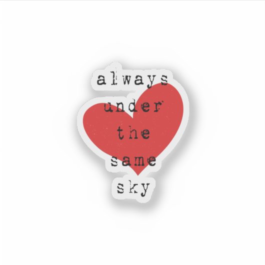 Fernbeziehung LDR Aufkleber (Vorderseite)