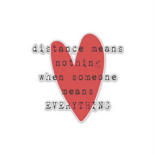 Fernbeziehung LDR Aufkleber (Vorderseite)