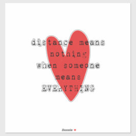 Fernbeziehung LDR Aufkleber