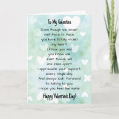 Fernbeziehung Valentinstag Karte (Vorderseite)