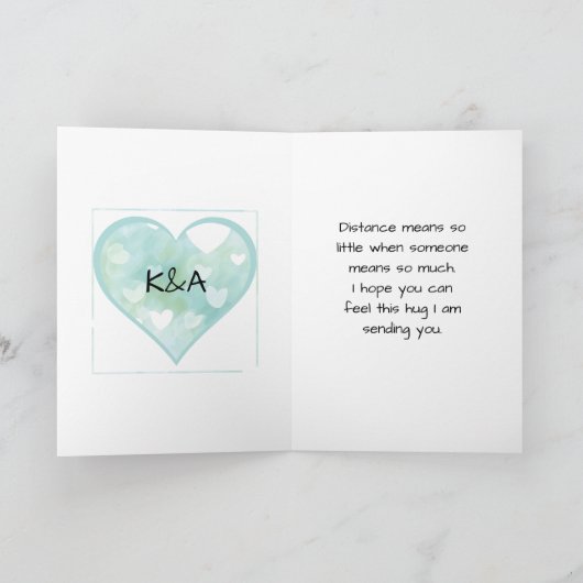 Fernbeziehung Valentinstag Karte (Innenseite)