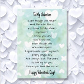 Fernbeziehung Valentinstag Karte