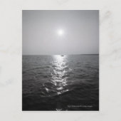 Fernboot auf dem Ozean Postkarte (Vorderseite)