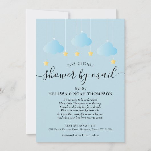 Ferndusche Einladung (Vorderseite)