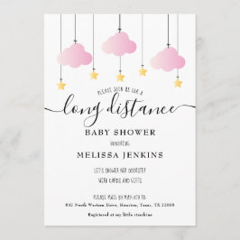 Ferndusche | Nach Posteingang rosa Einladung