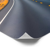 Ferne Bergspitzen Poster (Ecke)