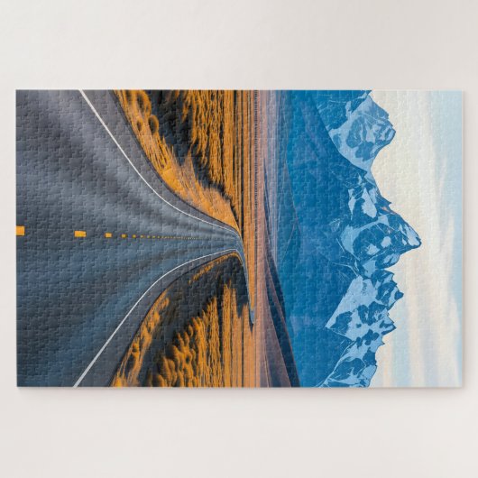 Ferne Bergspitzen Puzzle (Horizontal)