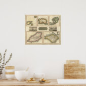 Ferne britische Inseln Poster (Küche)