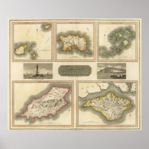 Ferne britische Inseln Poster