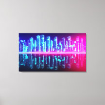 Ferne Cyberpunk-Stadt