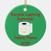 Ferne LernWeihnachten Keramik Ornament (Vorne)