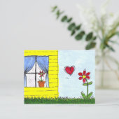 Ferne-Liebe Postkarte (Stehend Vorderseite)